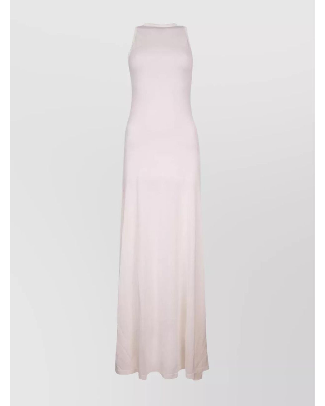 Jacquemus Pink Ribbed Long-Sleeve Mini Dress