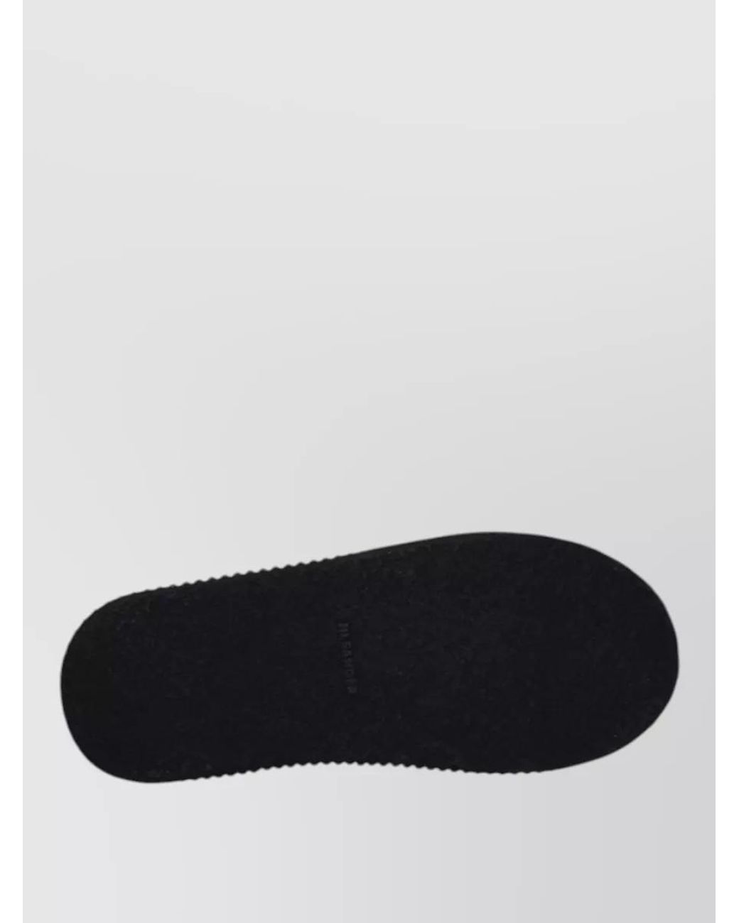 Jil Sander Black Fabric Low-Top Sneakers for men