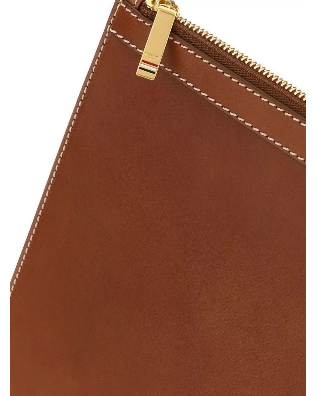 Thom Browne Brown Leather Document Holder for men