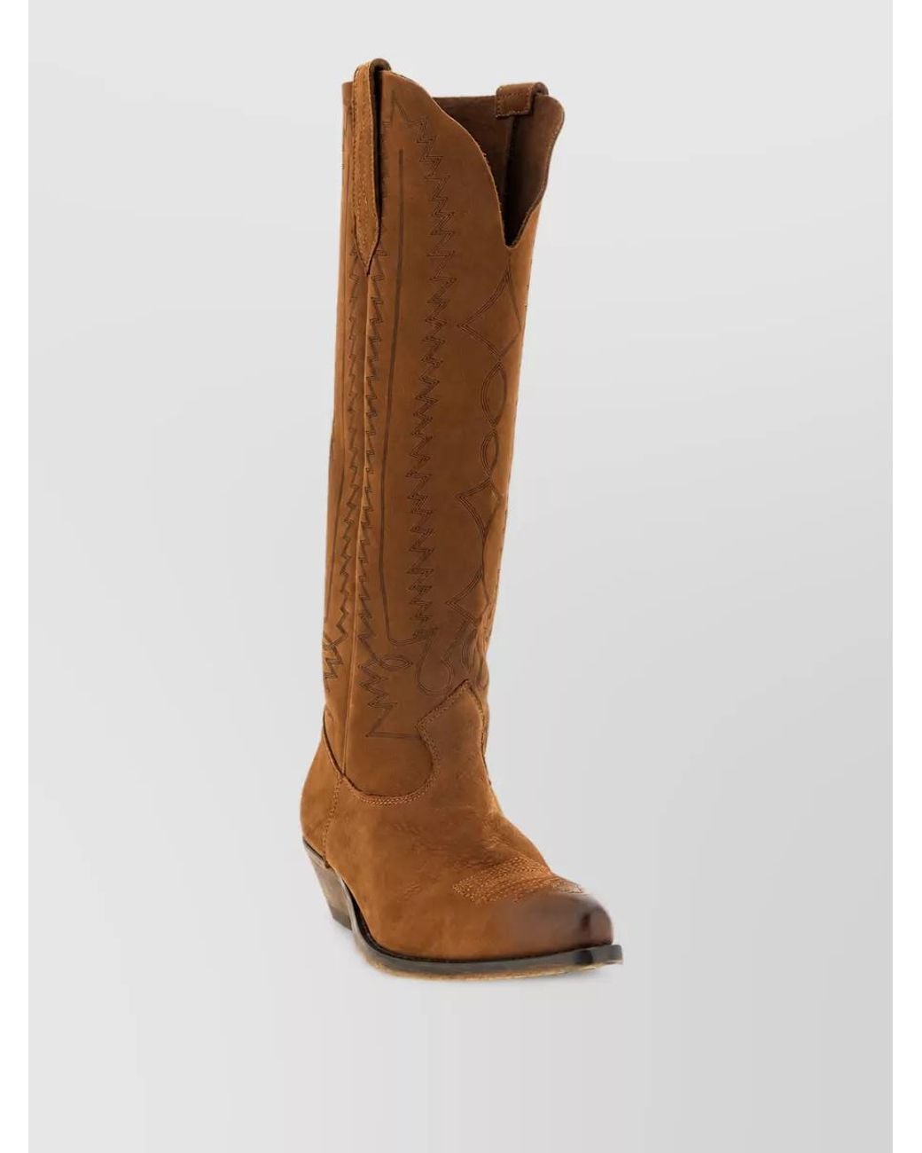 Golden Goose Deluxe Brand Brown Leather Western Boots