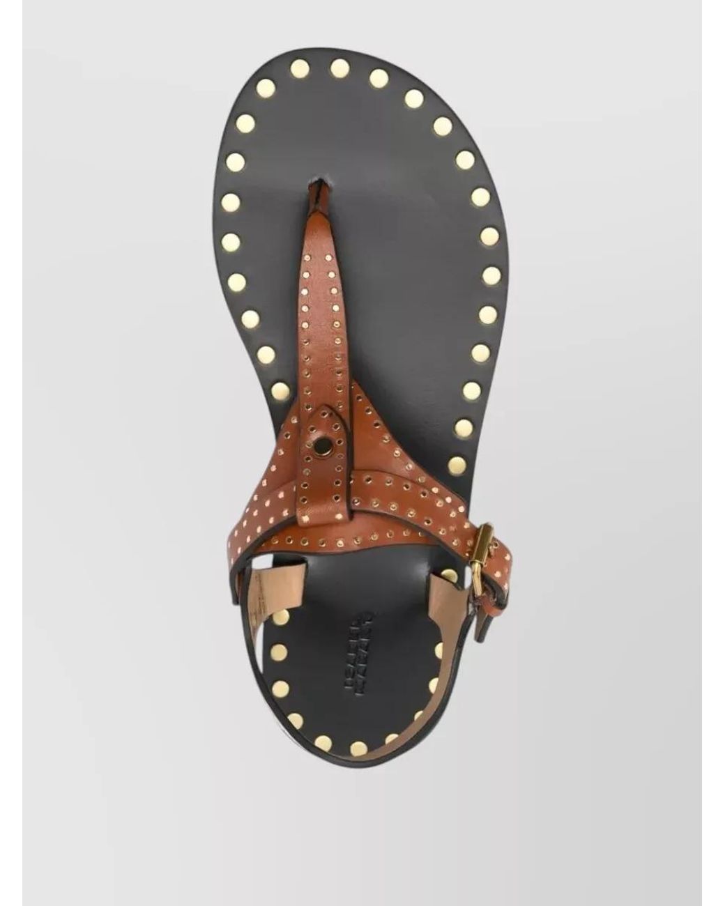 Isabel Marant Multicolor Studded Leather Thong Sandals