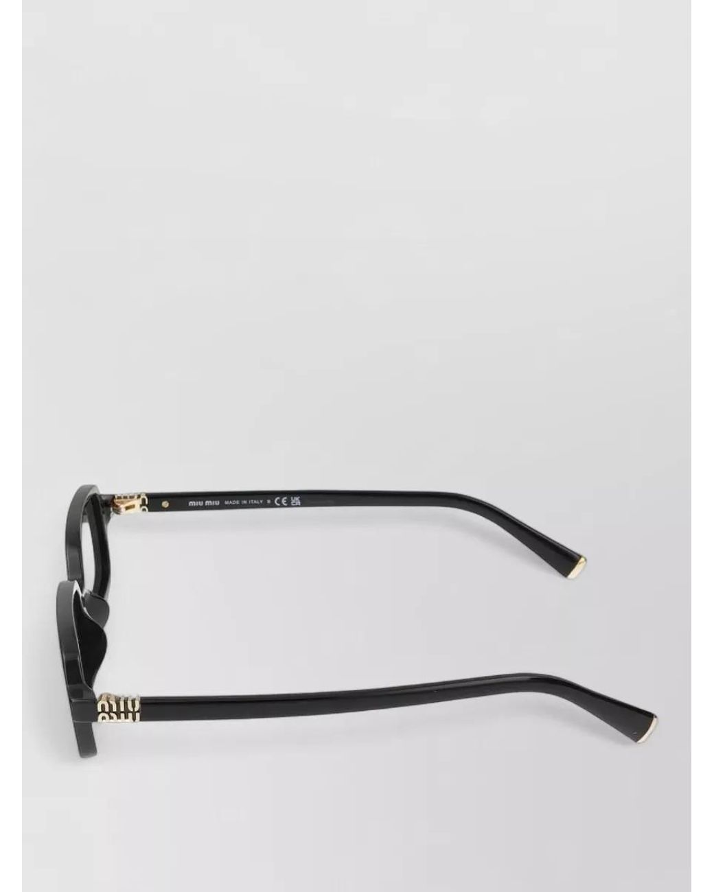 Miu Miu Gray Acetate Cat-Eye Sunglasses
