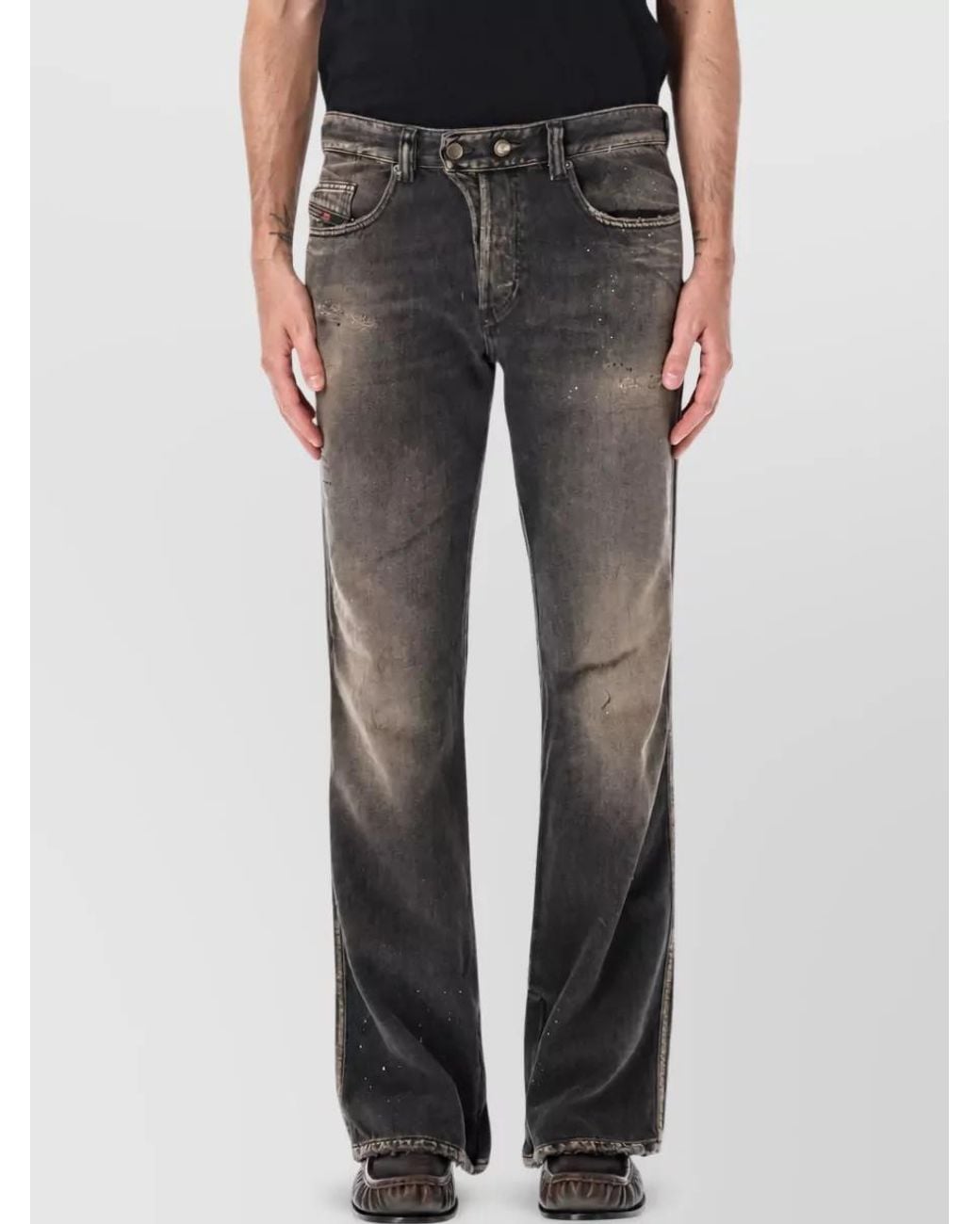 DIESEL Gray Denim Jeans for men