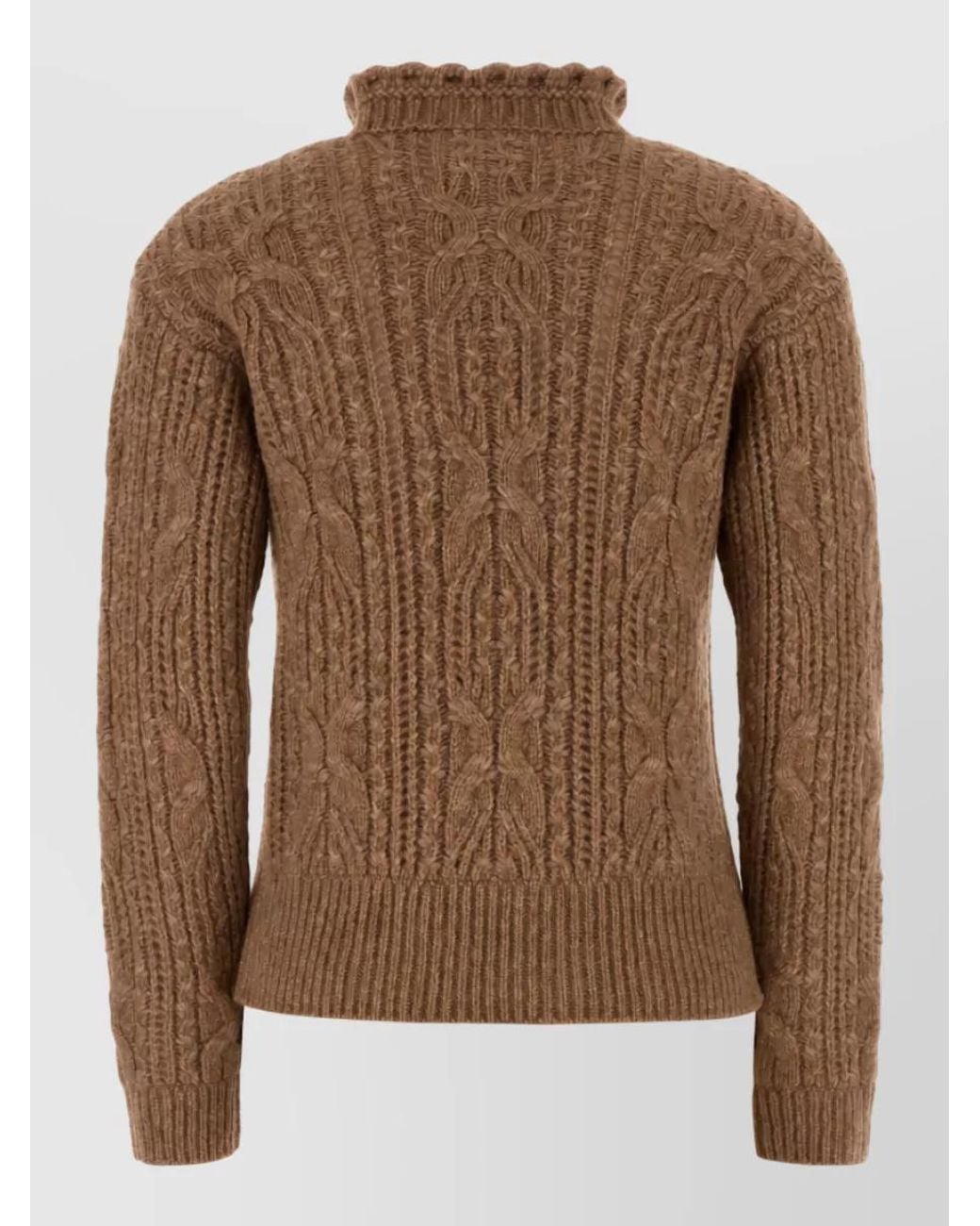Moncler Brown Alpaca-Blend Sweater