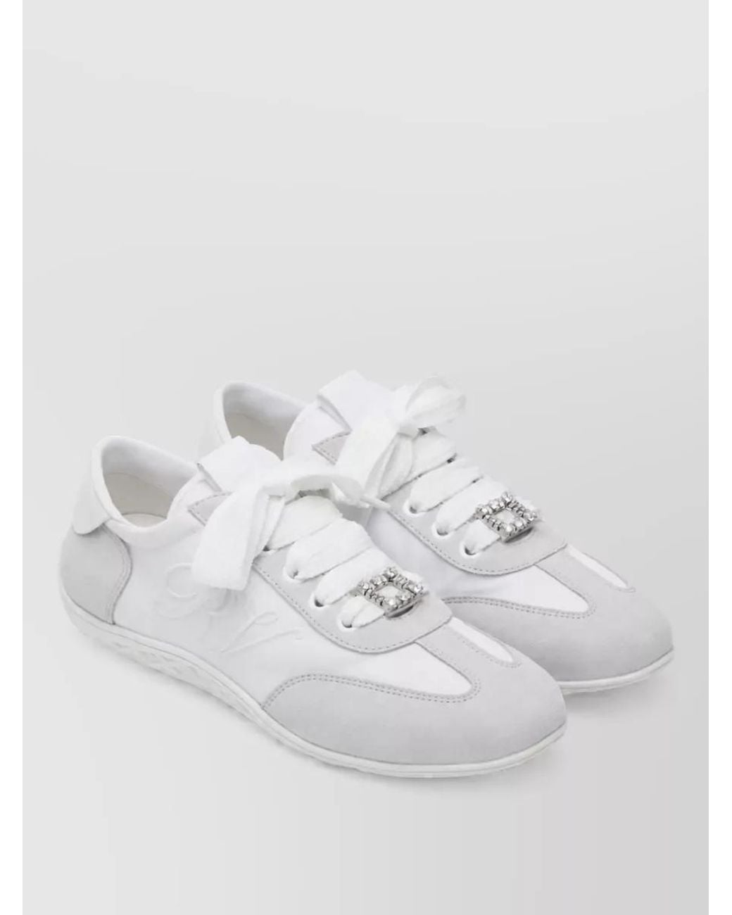 Roger Vivier White Low-Top Sneakers