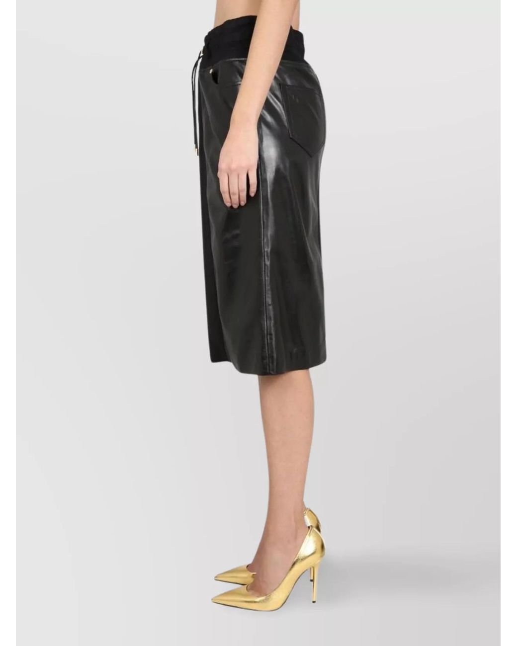Tom Ford Black Silk Blend High-Waisted Skirt