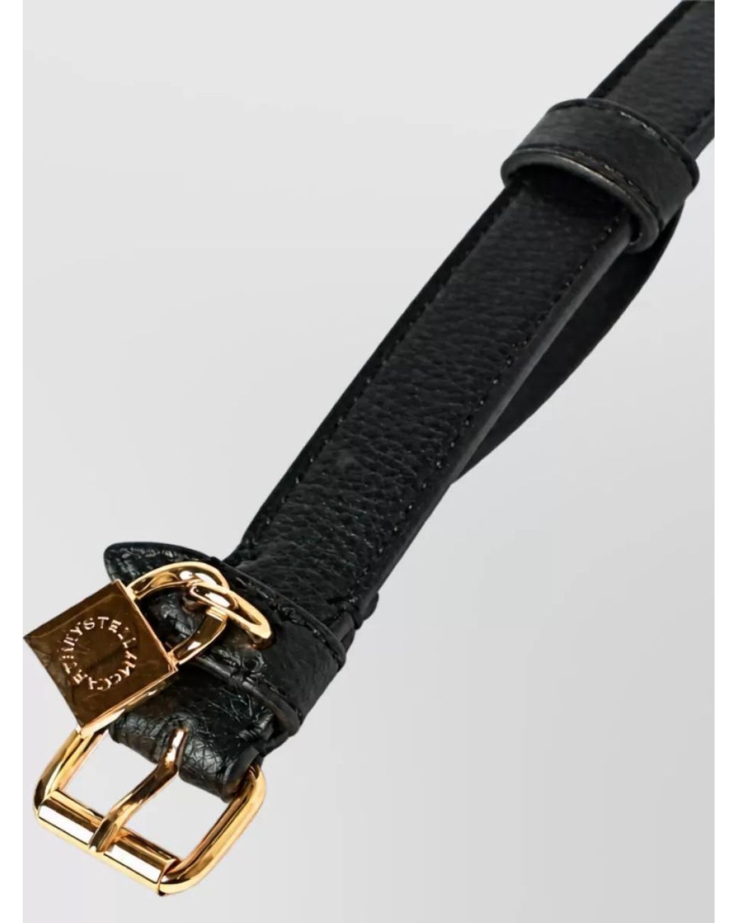 Stella McCartney Black Embossed Belt