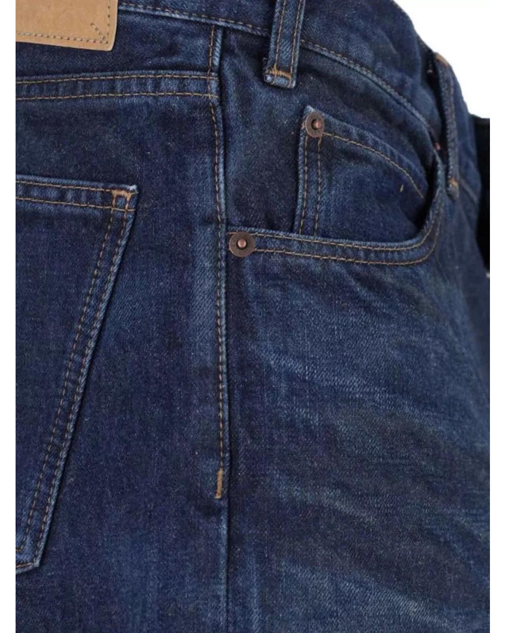 Céline Blue Denim Wide-Leg Jeans for men