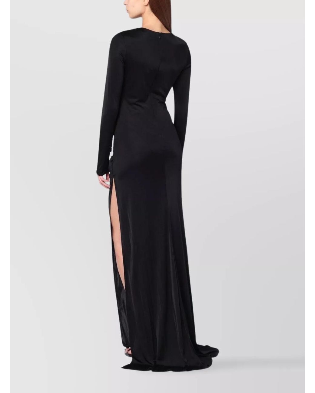 GIUSEPPE DI MORABITO Black Viscose Maxi Dress