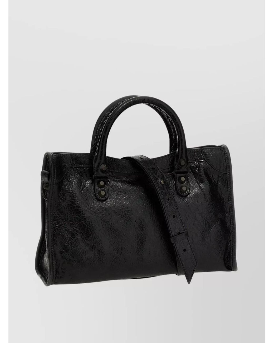 Balenciaga Black Le City Small Lamb Leather Shoulder Bag