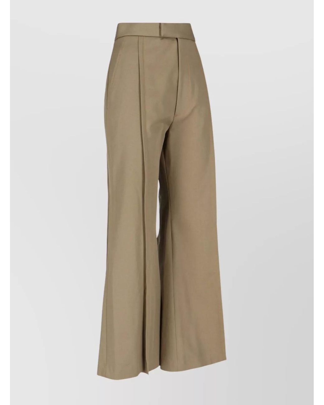 Vivienne Westwood Natural Cotton Flared Wide-Leg Trousers
