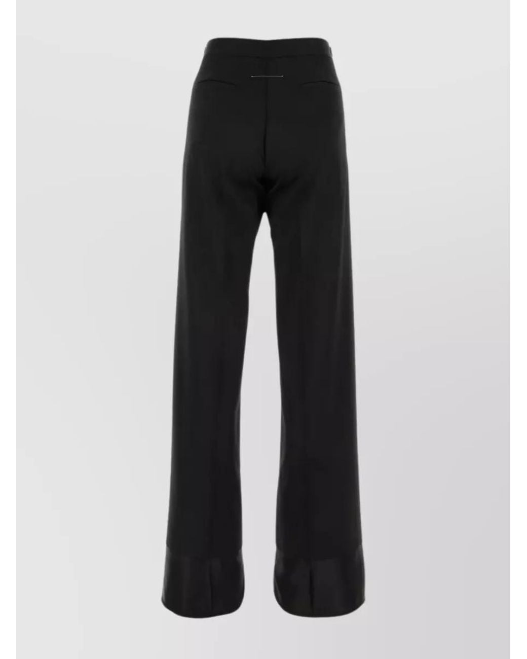 MM6 by Maison Margiela Black Wide-Leg Trousers