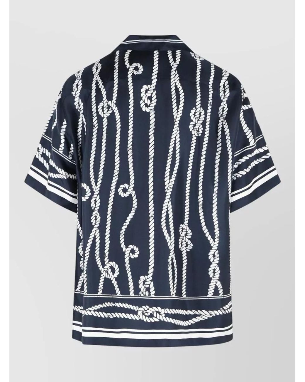 Dolce & Gabbana Blue Silk Shirt for men