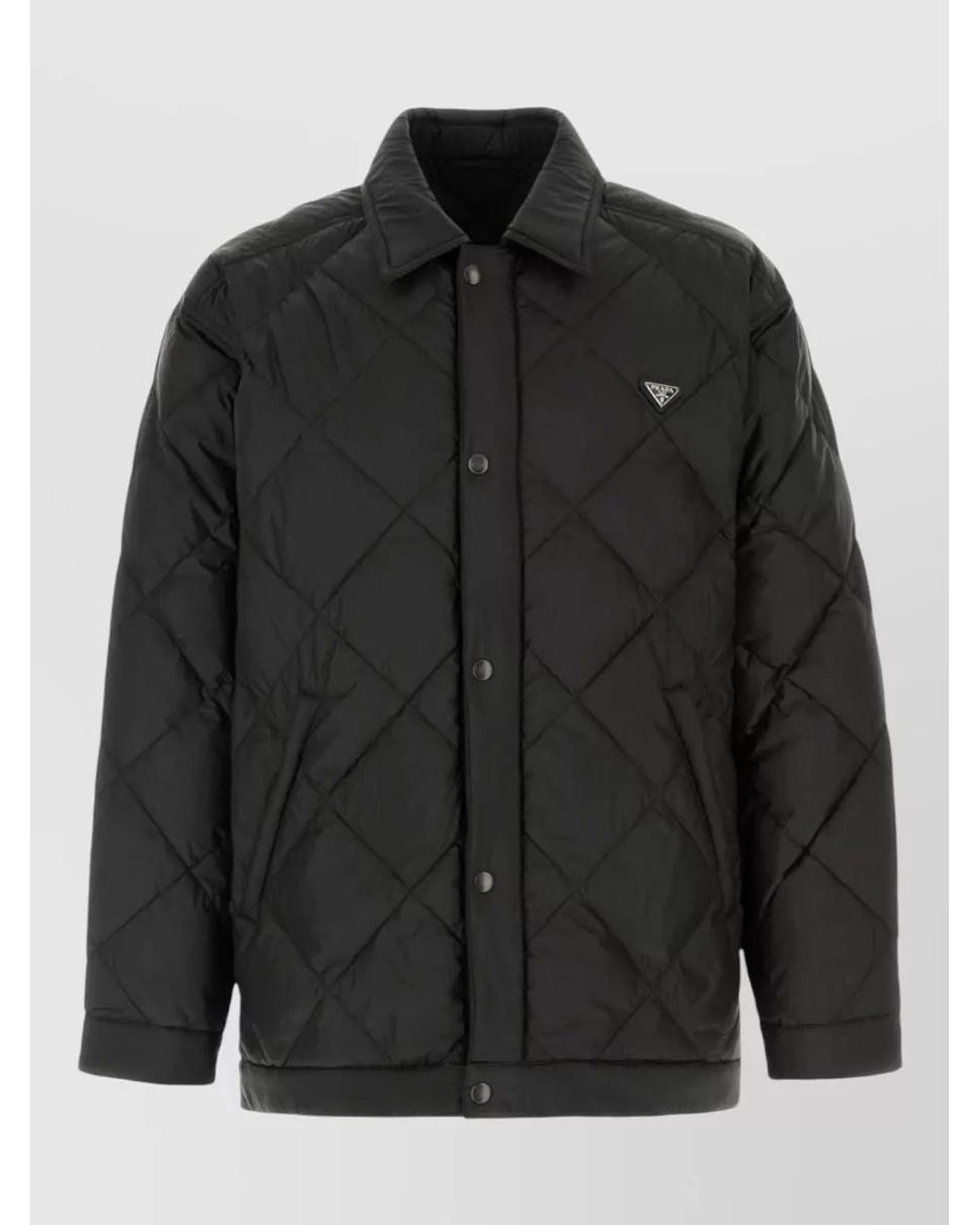 Prada Black Quilted Down Jacket for men