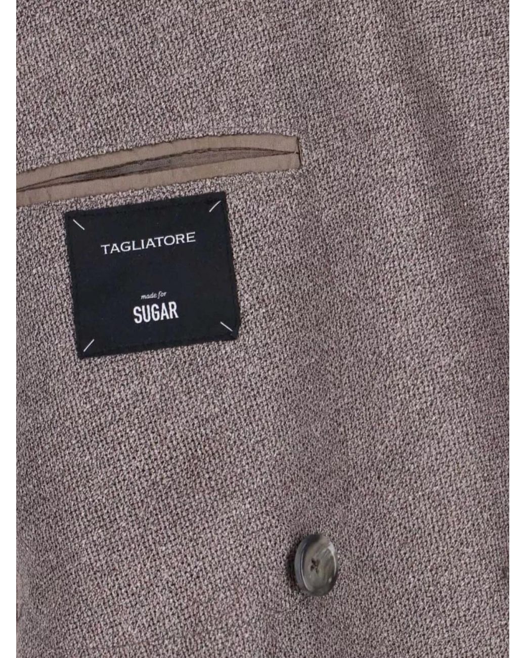 Tagliatore Gray Silk Wool Double-Breasted Blazer for men