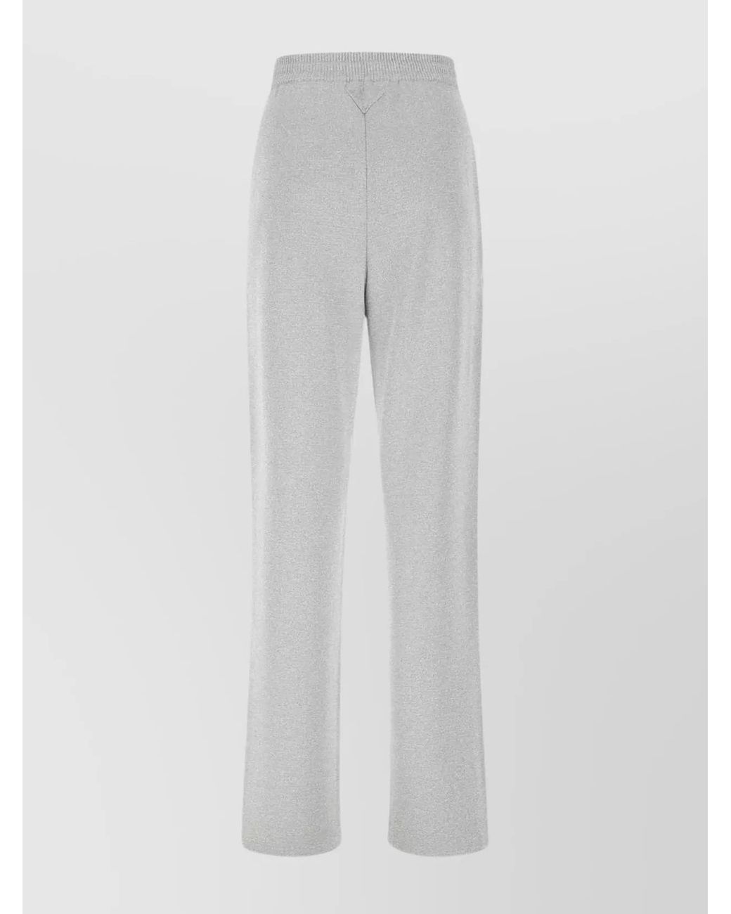 Prada White Cashmere Track Pants