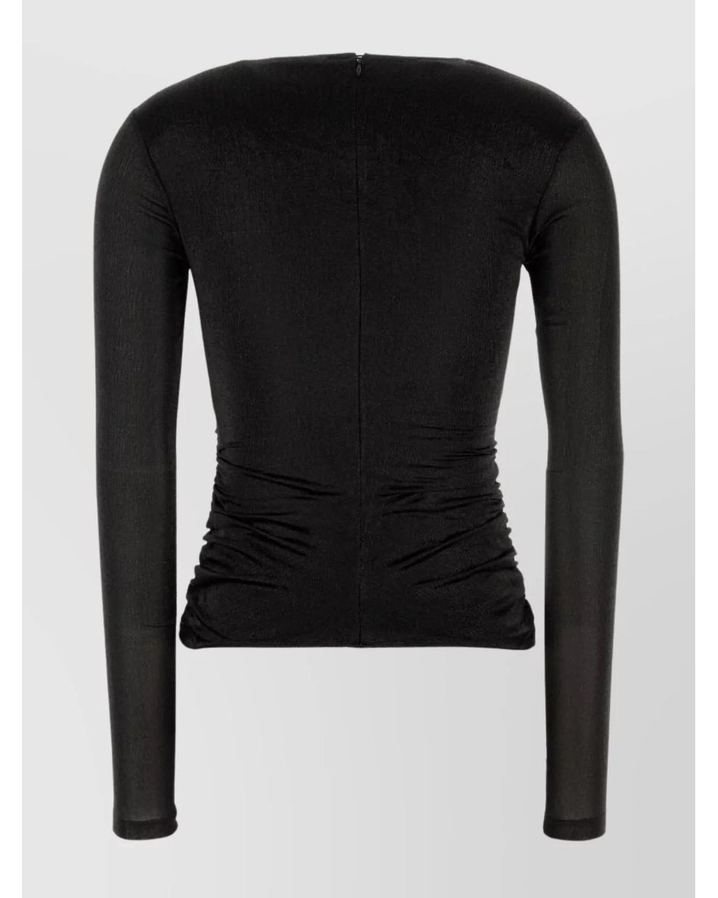 Isabel Marant Black Silk Blend Rose Blouse
