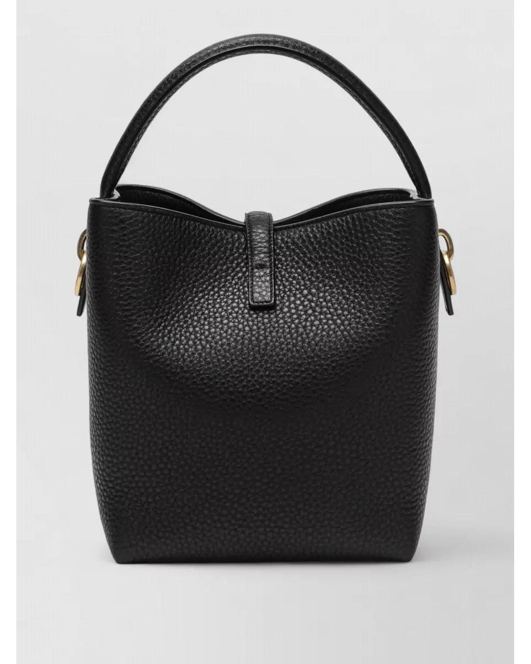 Saint Laurent Black Le 37 Leather Bucket Bag