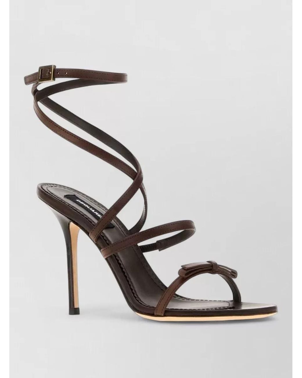 DSquared² Metallic Leather Sandals