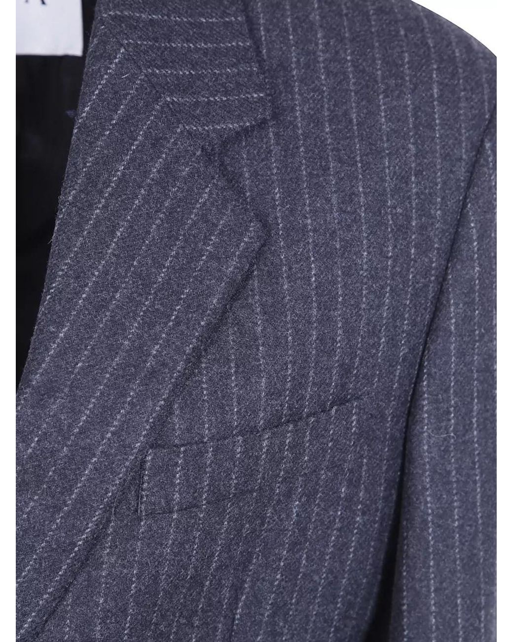 Filippa K Blue Pinstripe Wool Blazer