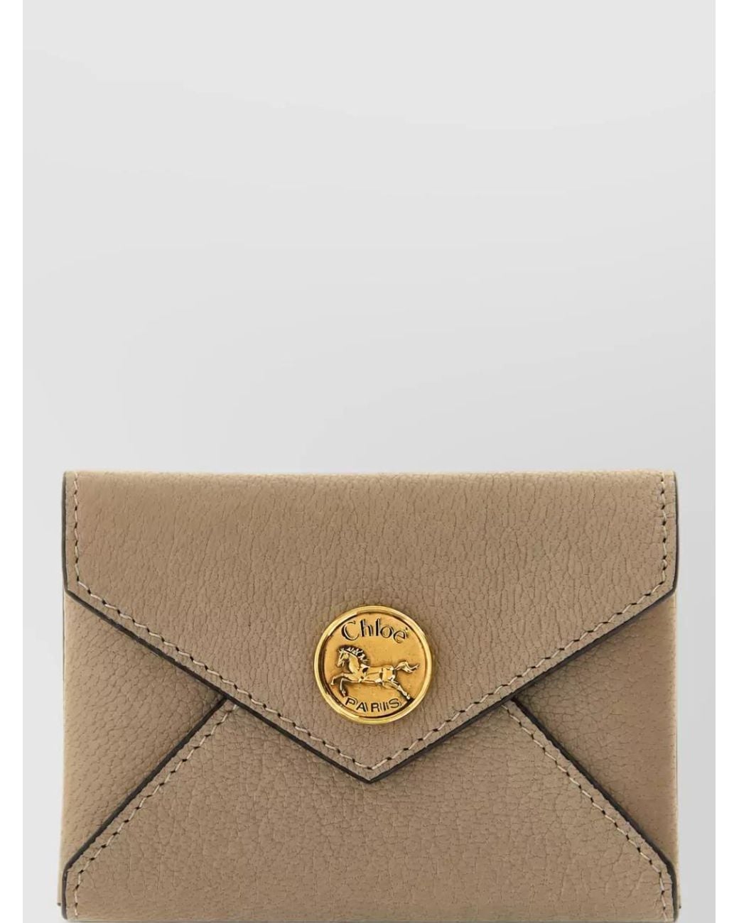 Chloé Brown Leather Clutch Bag