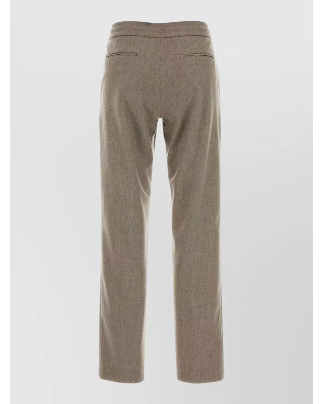PT Torino Gray Cashmere Wool Stretch Trousers
