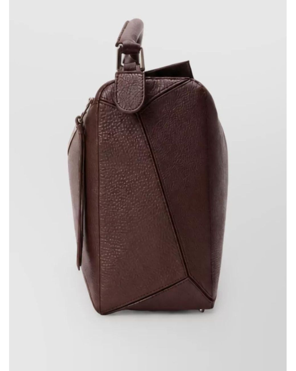 Loewe Brown Leather Puzzle Clutch Bag for men