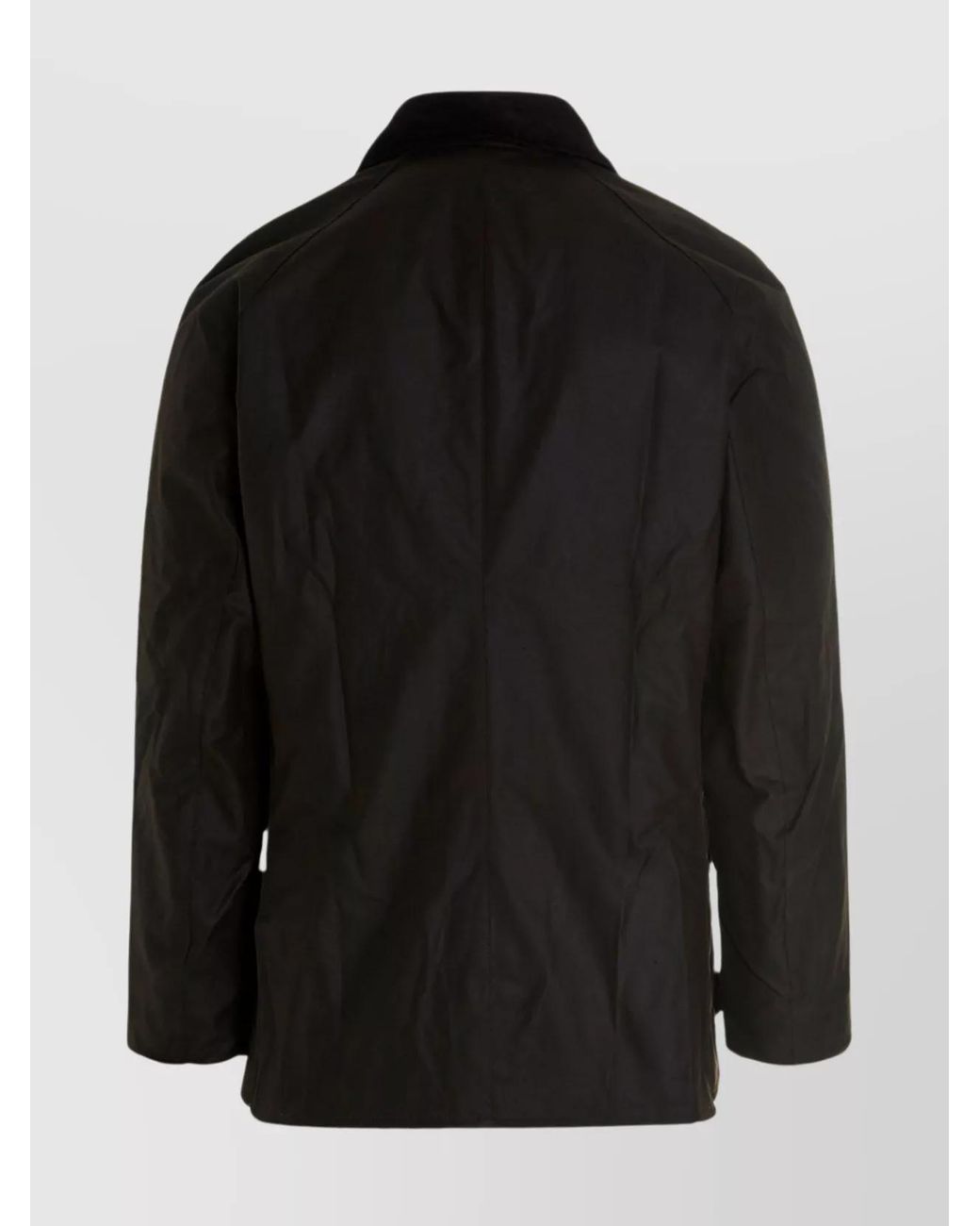 Barbour Black Waxed Cotton Regular-Fit Lightweight Jacket for men