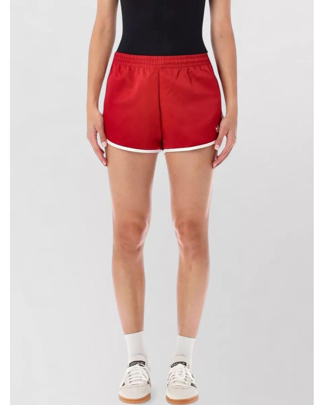 Adidas Originals Red Recycled Polyester Short Shorts