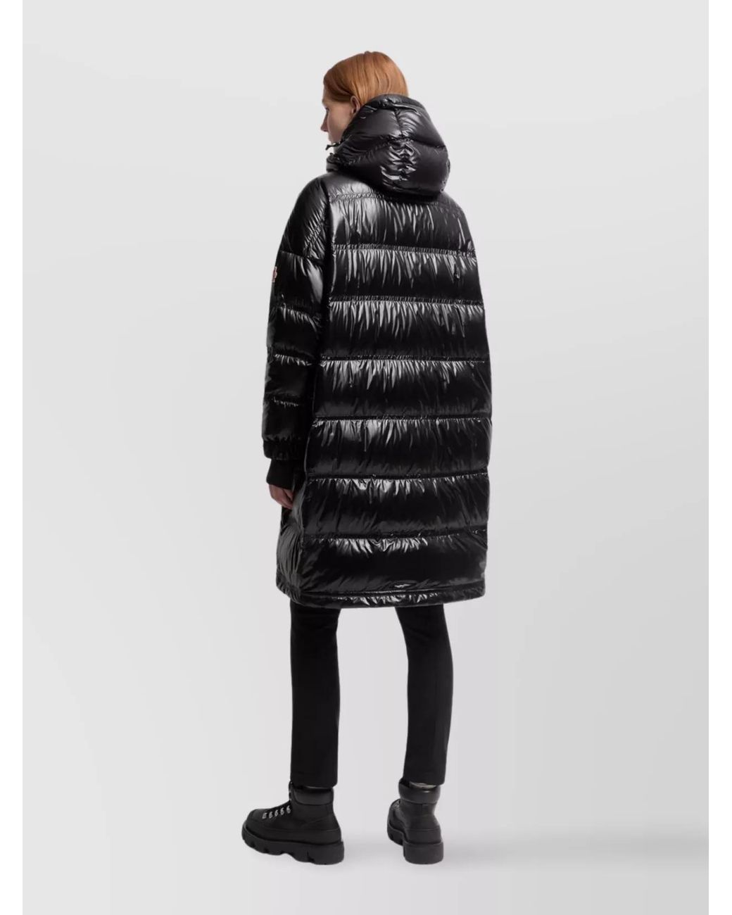 Moncler Black Down Hooded Long Puffer Jacket