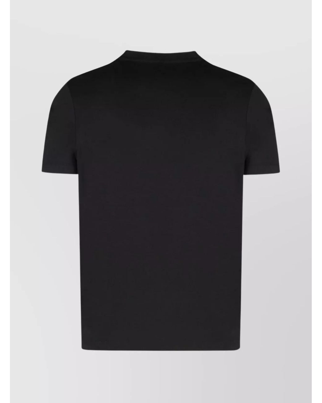 Paul & Shark Black Ribbed Crew-Neck Short-Sleeve T-Shirt for men