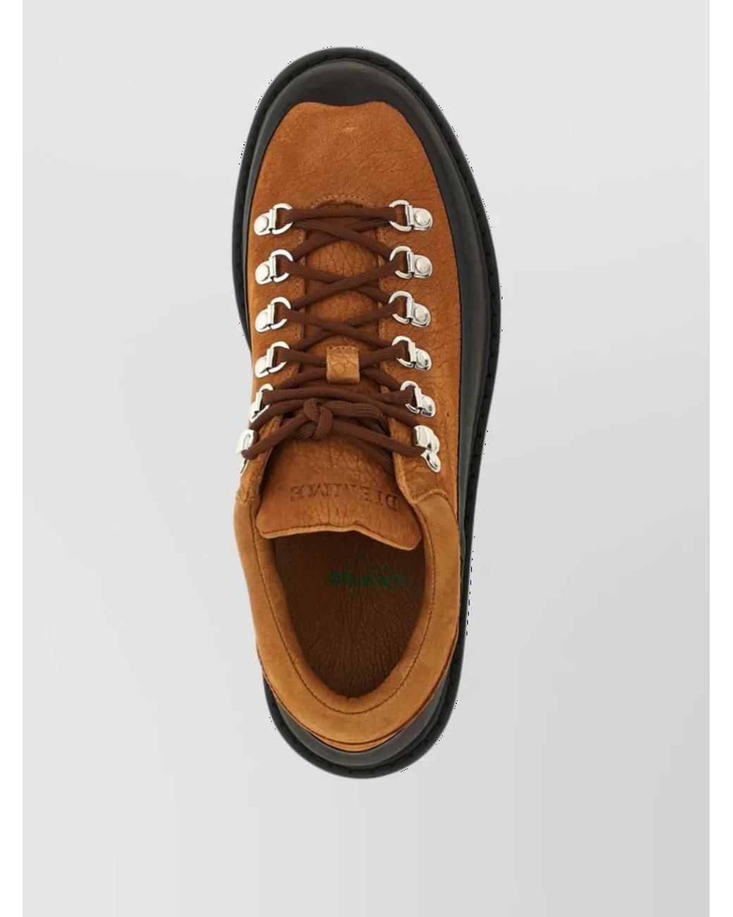 Diemme Brown Leather Low-Top Sneakers for men
