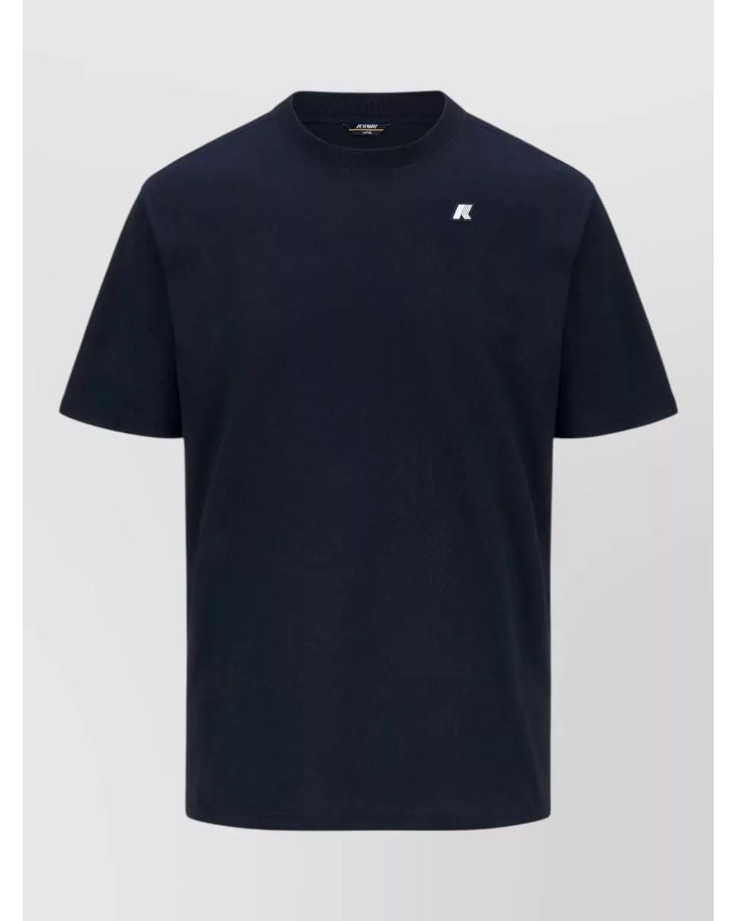 K-Way Blue Cotton Loose-Fit T-Shirt for men