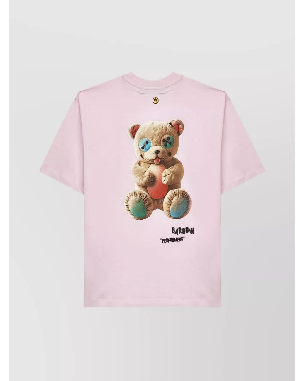 Barrow Pink Cotton Relaxed-Fit T-Shirt