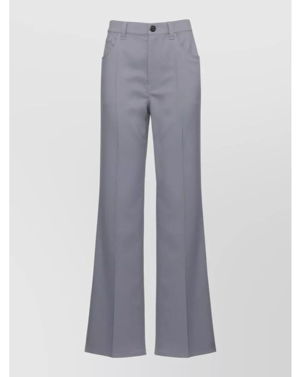 Marni Gray Straight-Leg Suit Trousers