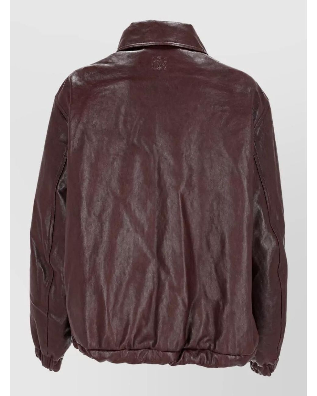 Magda Butrym Brown Leather Coat