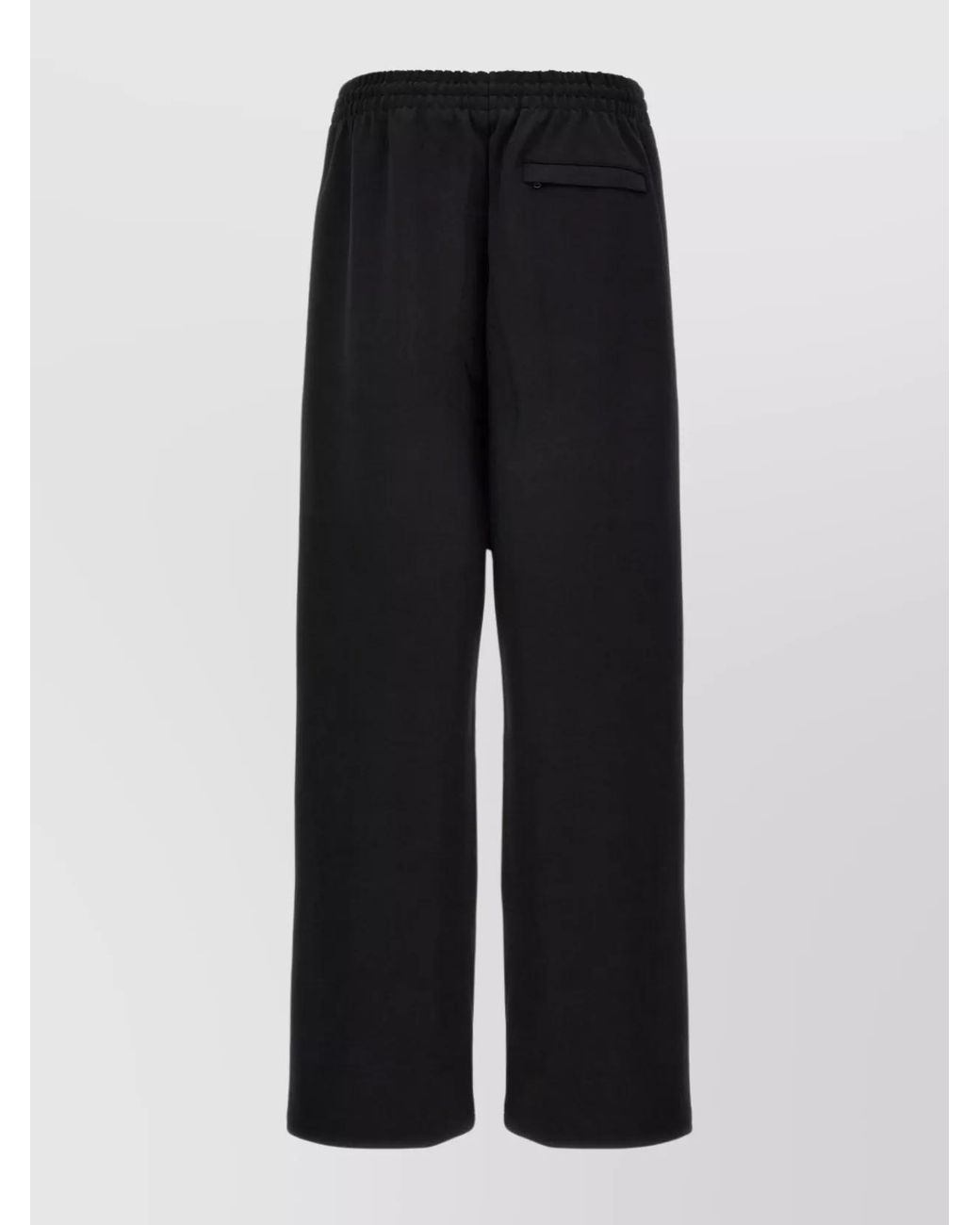 Wardrobe NYC Black Ribbed Wide-Leg Track Pants