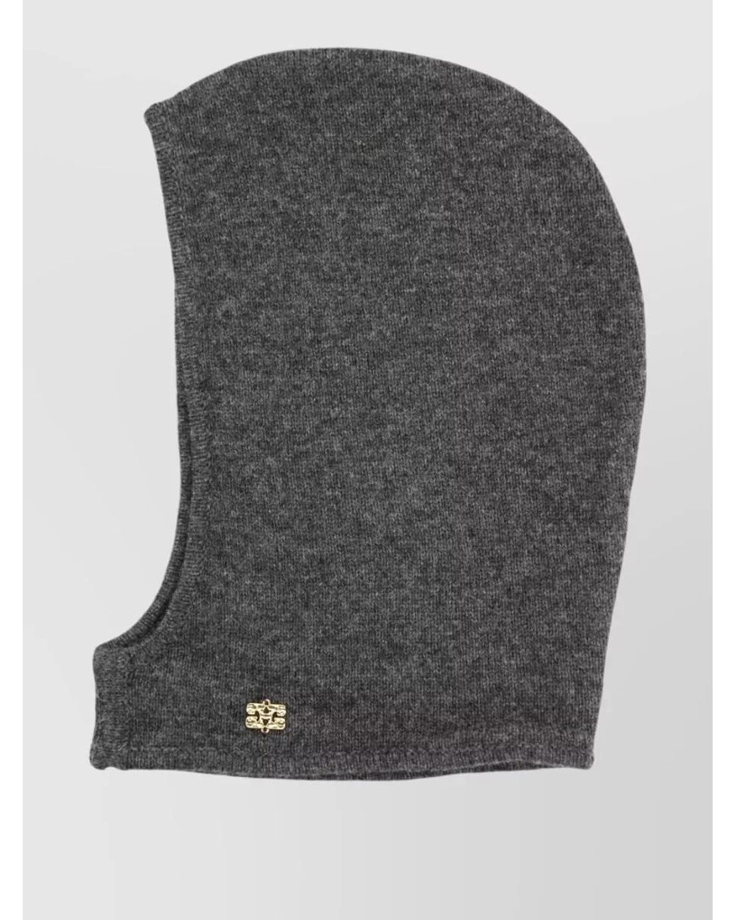 Ganni Gray Wool Balaclava