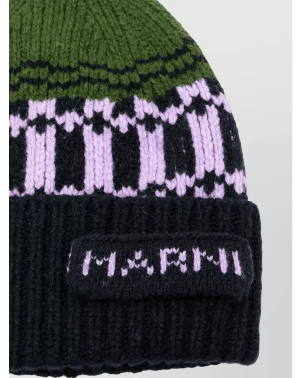 Marni Green Wool Beanie