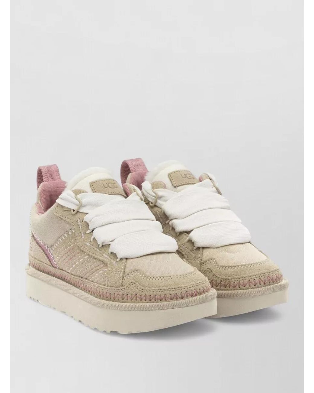 Ugg Natural Leather Low-Top Sneakers