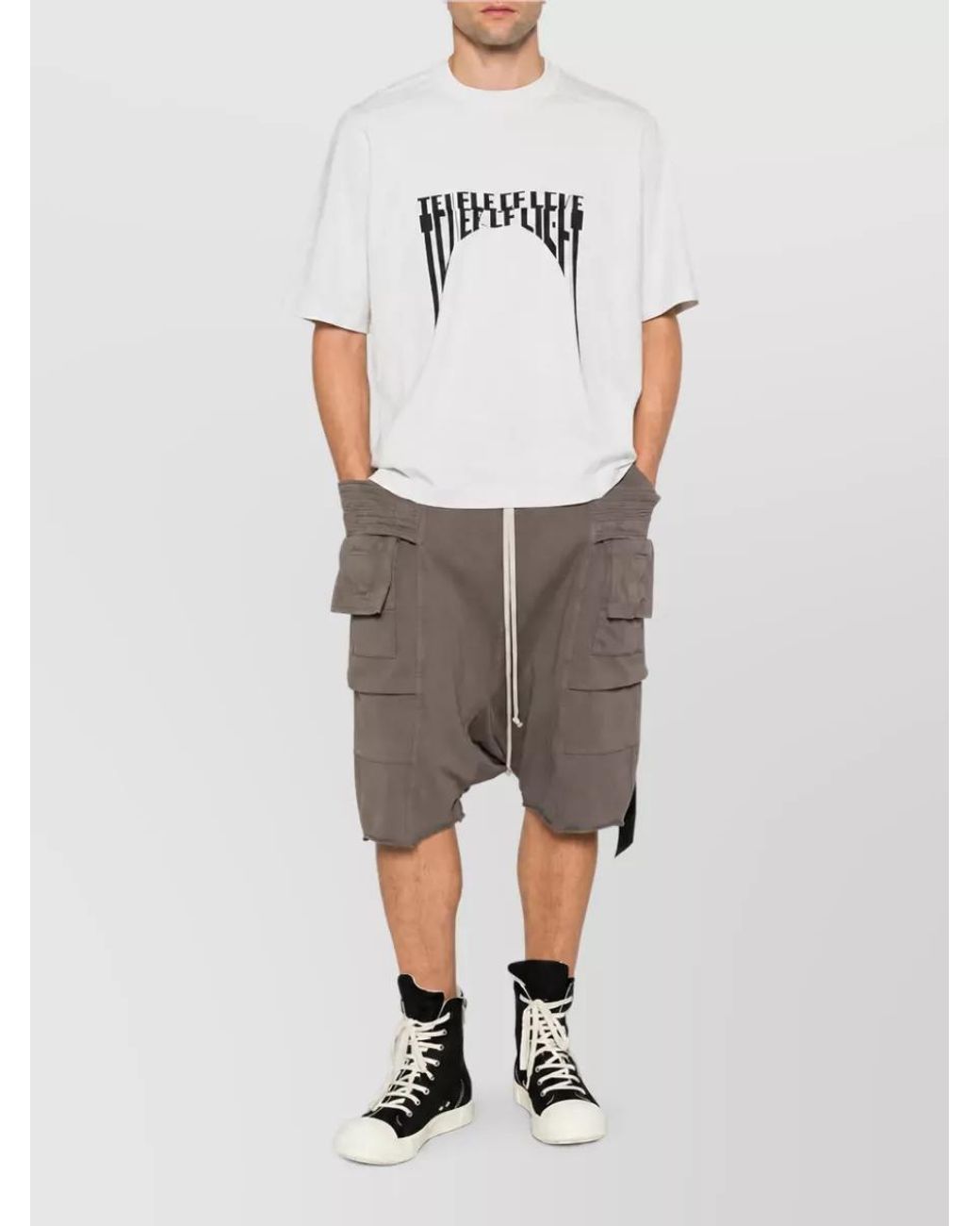 Rick Owens Multicolor Cotton Printed T-Shirt for men