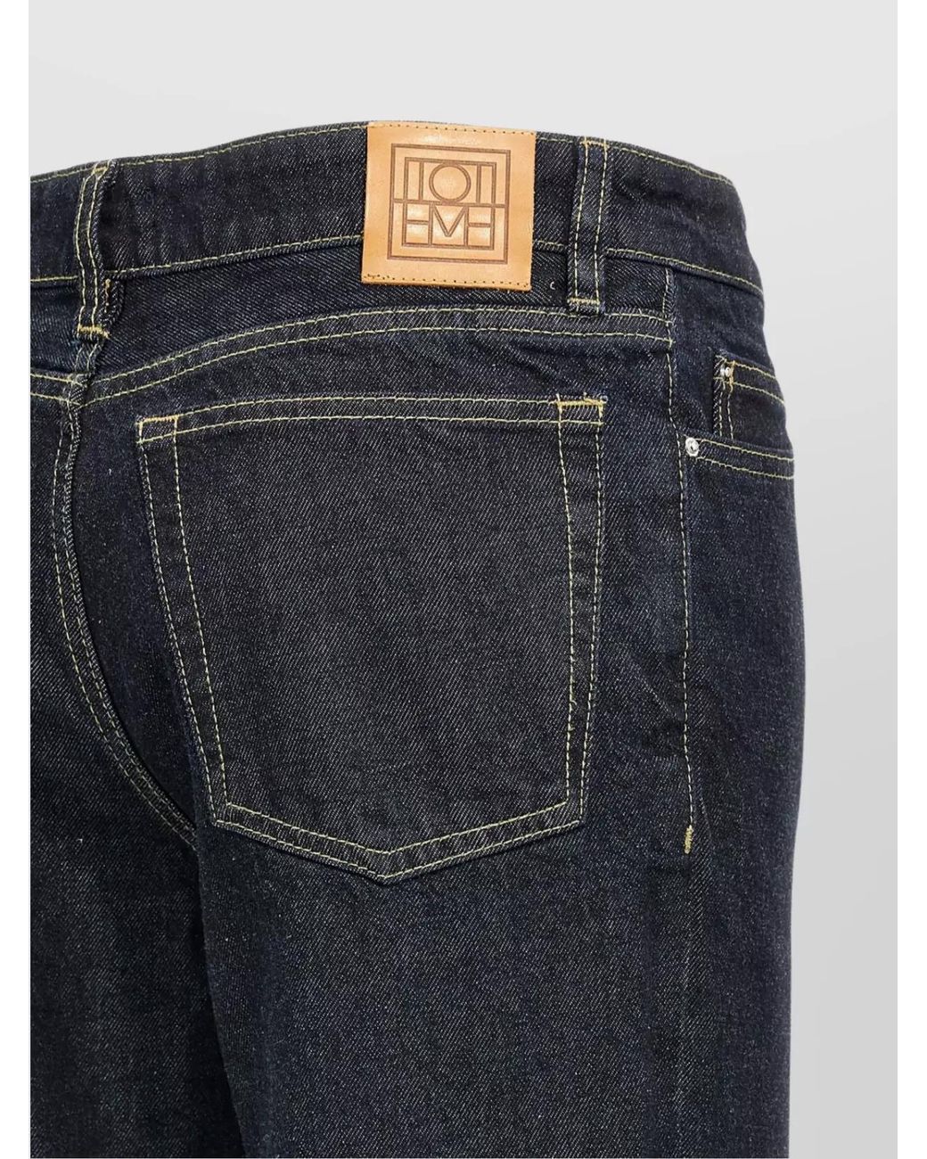 Totême Blue Denim Straight-Leg Jeans