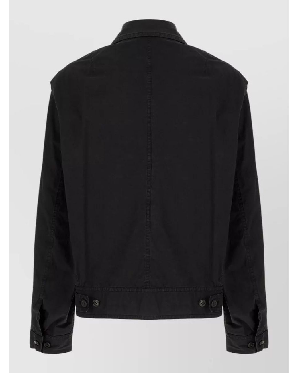 Dries Van Noten Black Stretch Cotton Jacket for men