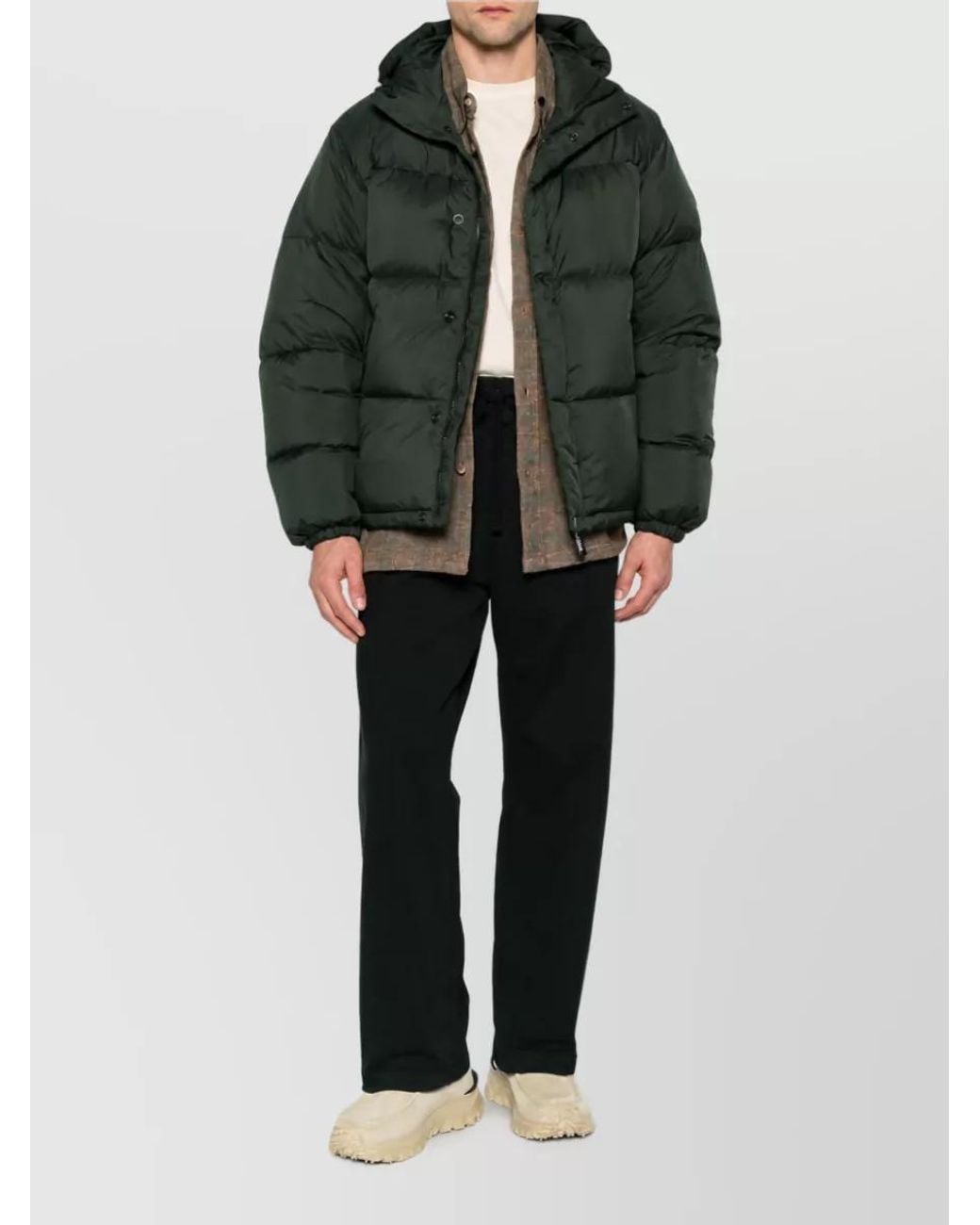 Canada Goose Green Down Hooded Puffer Jacket for men