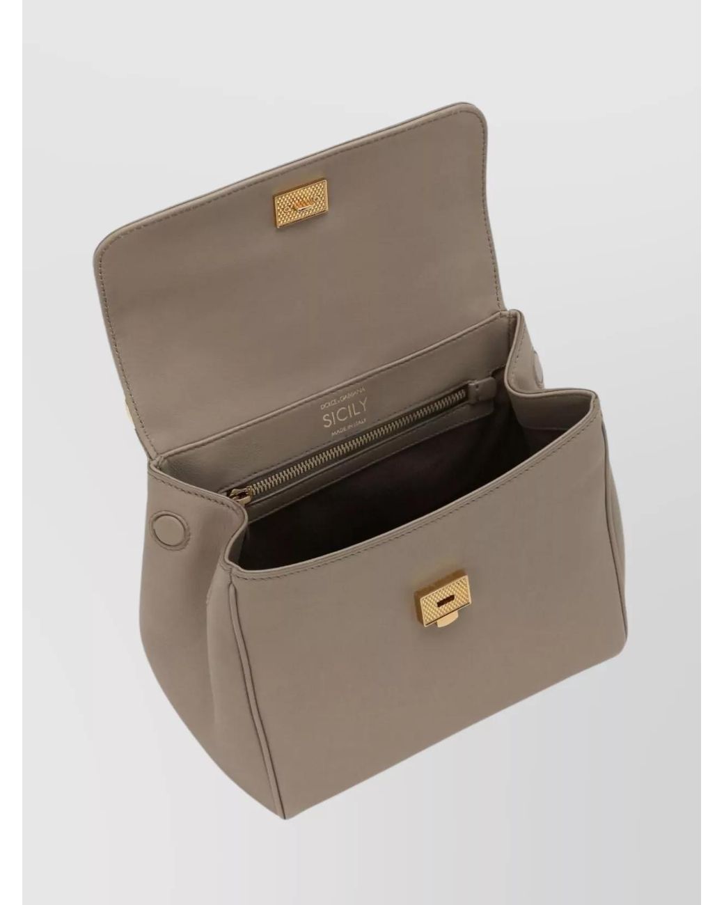Dolce & Gabbana Natural My Sicily Small Leather Cross-Body Bag