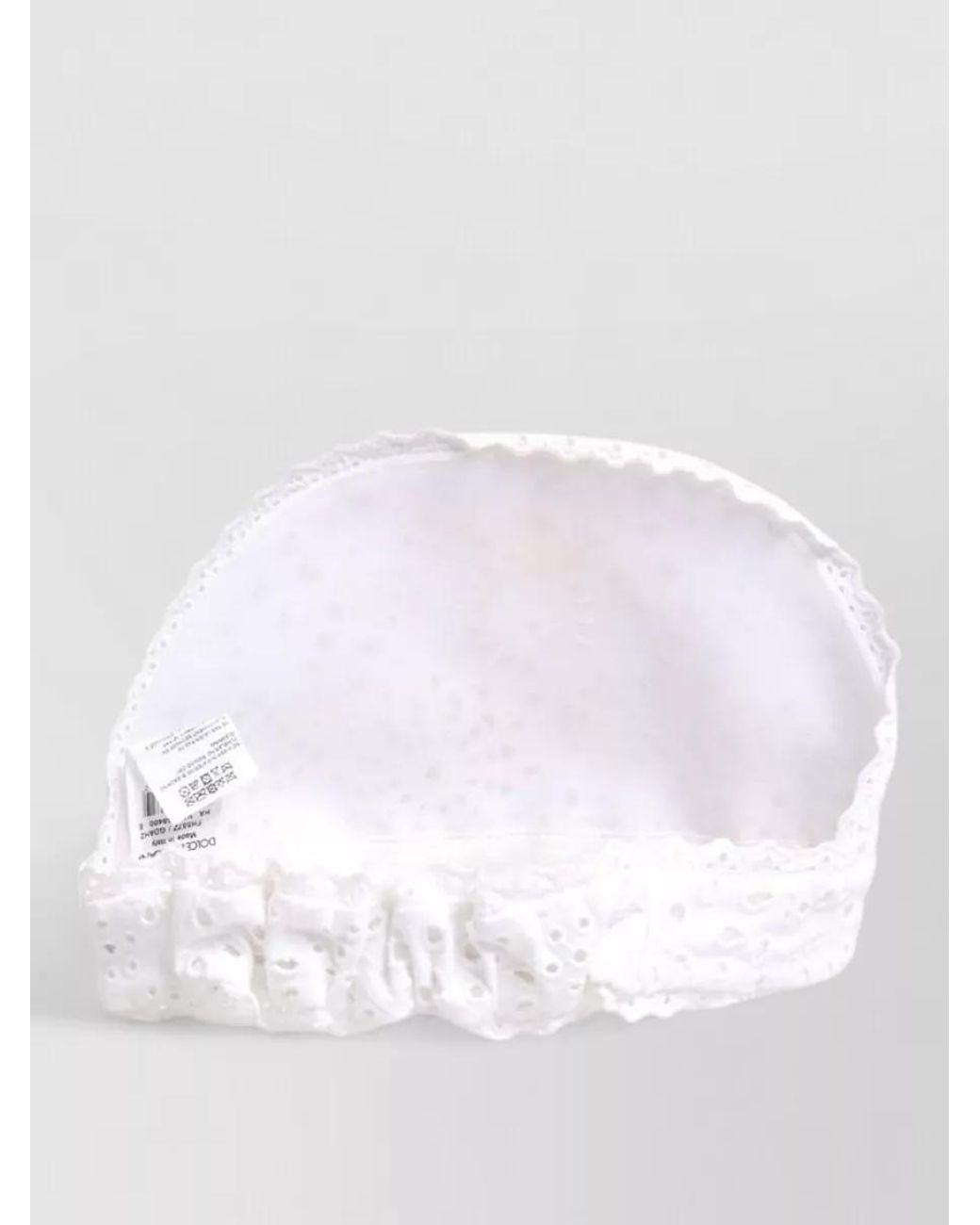 Dolce & Gabbana White Embroidered Crystal Headband