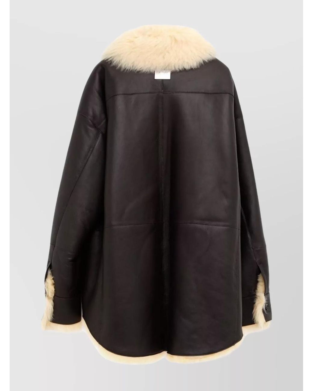 Acne Black Shearling Leather Jacket