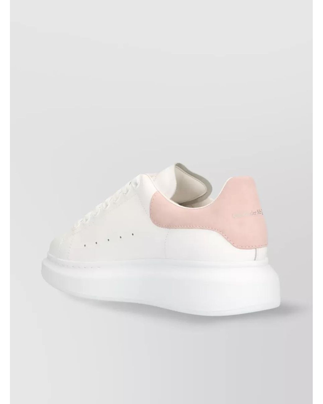 McQueen White Leather Oversized Low-Top Sneakers