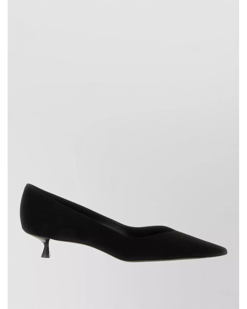 Stuart Weitzman Black Leather High Heel Pumps