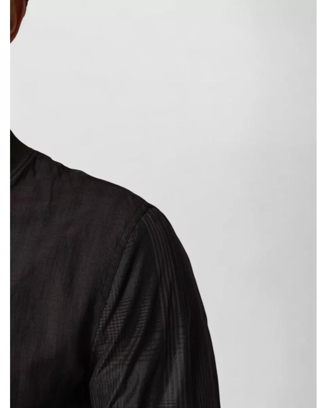 Dolce & Gabbana Black Striped Single Breasted Coat for men